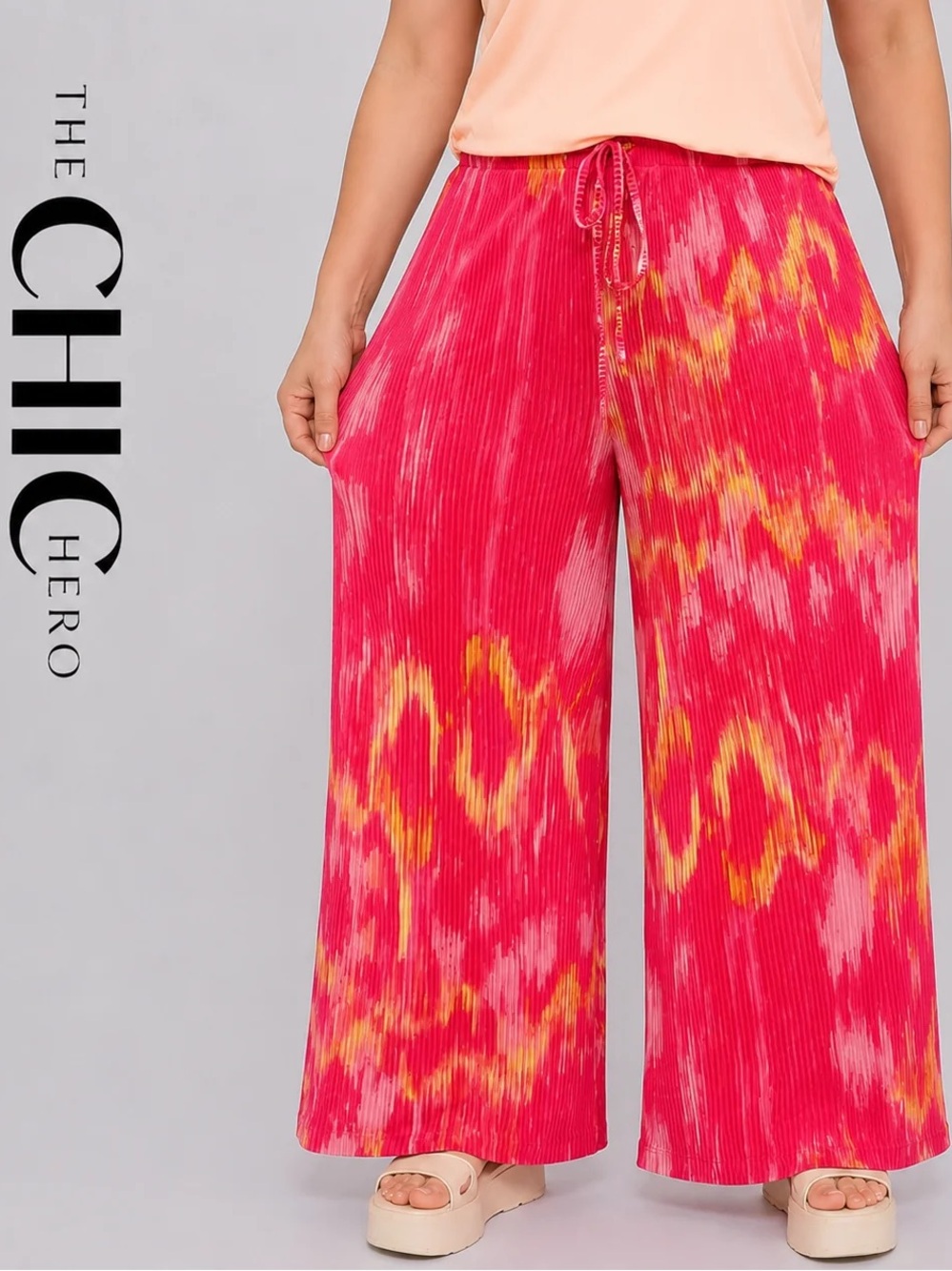 NWT PLUS SIZE PINK PALAZZO PANTS SIZE XPLUS 18-20